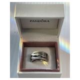 ï¿½Pandoraï¿½ Entwined .925 Sterling Silver Ring,