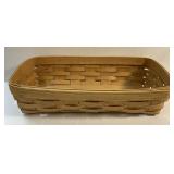 14.5ï¿½ x 8ï¿½ Longaberger Bread Basket Dated 2002 in