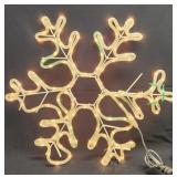 (T) Approx 20" Lighted Snowflake -Works