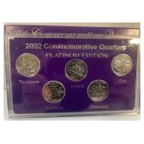 2002 Platinum Edition Quarter Set