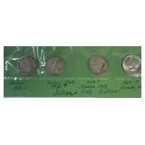 1908-O Barber Half Dollar, 1942-P Walking Liberty