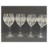 Arbyï¿½s Winter Scene Wine Goblet Set of 4