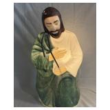 (T) Vintage Blow Mold Nativity Shepherd With