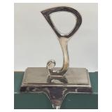 Silver Tone Letter ï¿½Pï¿½ Initial Christmas Holiday