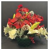 Floral Christmas Centerpiece Approximately 16.5ï¿½