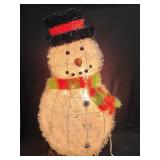 (T) Lighted Snowman as Pictured Approx 26" Works
