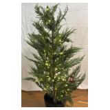 (T) My Texas House 4ï¿½ Pre-Lit LED Cypress Pot