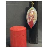 Pier 1 2007 Li Bien Glass Ornament Angel Tear