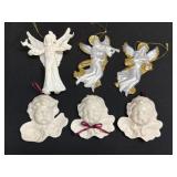 Angel/Cherub Christmas Ornaments As Pictured