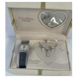 Figaro Couture Watch With Matching Earrings and