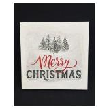 Merry Christmas On Canvas 12ï¿½ X 12ï¿½