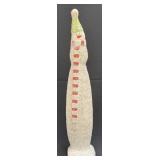 Tall Shimmery Snowman Figurine 18" (Blemishes