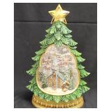 Gerson Lighted Church Nativity with Timer 12"