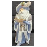 (T) 14" Ceramic Old World Style Christmas Figurine