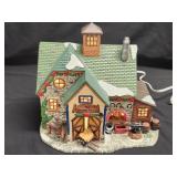 Bingham Hall Carriage House Porcelain Lighted