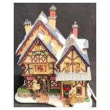 Lighted Ceramic  Christmas Village House Works