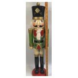 Vintage Nutcracker Soldier with Sword 24ï¿½ Tall