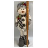Cloth Snowman With Skis 26.5ï¿½ Tall