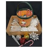 Several Icicle, Snowflake, Candy Cane and Ribbed