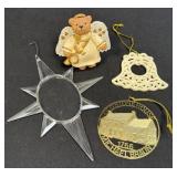 4 Assorted Ornaments As Pictured