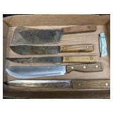 Several Assorted Kitchen Knives As Pictured