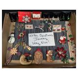 23 Pcs Christmas Jewelry As Pictured-Earrings,