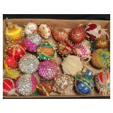 Vintage Handmade Beaded Ornaments by Yadkin