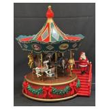 Vintage Maisto Christmas Holiday Carousel Musical