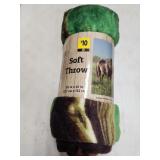 Horses Soft Throw Unopened
