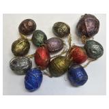 Several Vintage Foil Wrapped Ornaments As