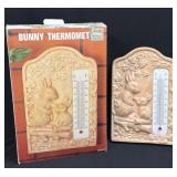 Ceramic Bunny Thermometer IOB