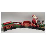 Wood Train Centerpiece Approx 28" Long