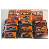 9 Die Cast Matchbox Cars with Moving Parts. Great