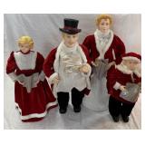 (T) Vintage SET of 4 Christmas CAROLERS (Tallest