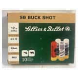 Full Box (10) Rounds Shotgun Shells 00 Buck Shot