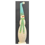 Tall Skinny Silvestri Snowman Figurine 17.75ï¿½