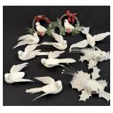 Assorted White Dove Christmas Decorations-Some