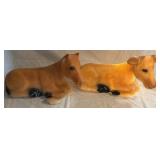 (T) 2 PC Vintage Vintage Cow Blow Mold (1 Does