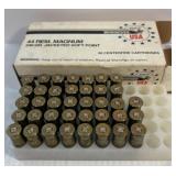 38 Rounds of Spent Brass 44 Remington Magnum
