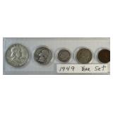 1949 Year Set of Coins