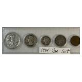 1945 Year Set of Coins