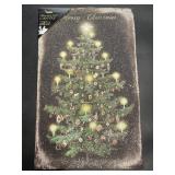 16" x 10" Christmas Tree Flickering Light Canvas