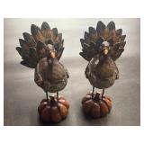 (2) Thanksgiving Turkey Decor