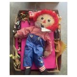 Tray Lot Of Assorted Toys Including Toy Carrier,