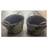 (2) 7 1/2" Fabric Baskets