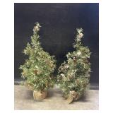 (2) 29" Christmas Tress