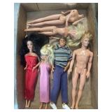 Tray Lot Of Assorted Barbies