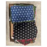 Tray Lot Of Assorted Fabric
