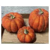 3 Decorative Pumpkins