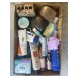 Tray Lot Of Assorted Items Including Toothbrush